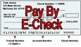 Pay by E-check